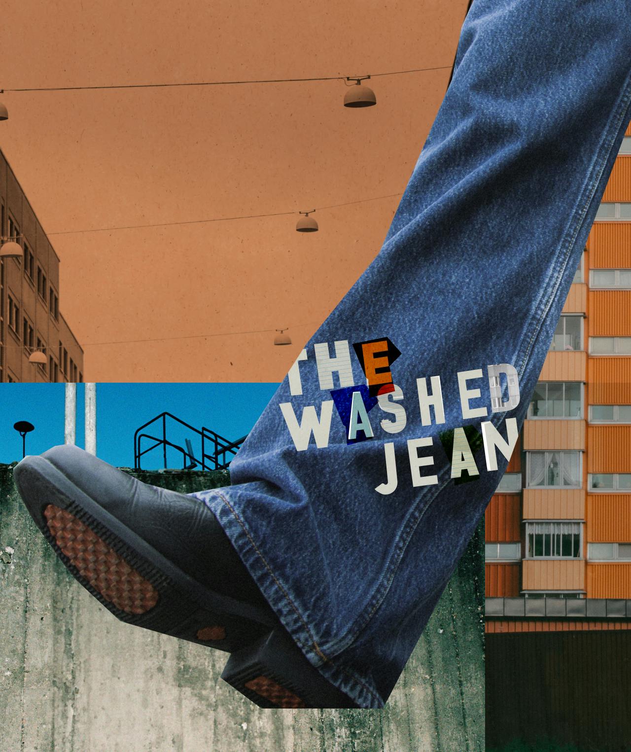 The washed jean women